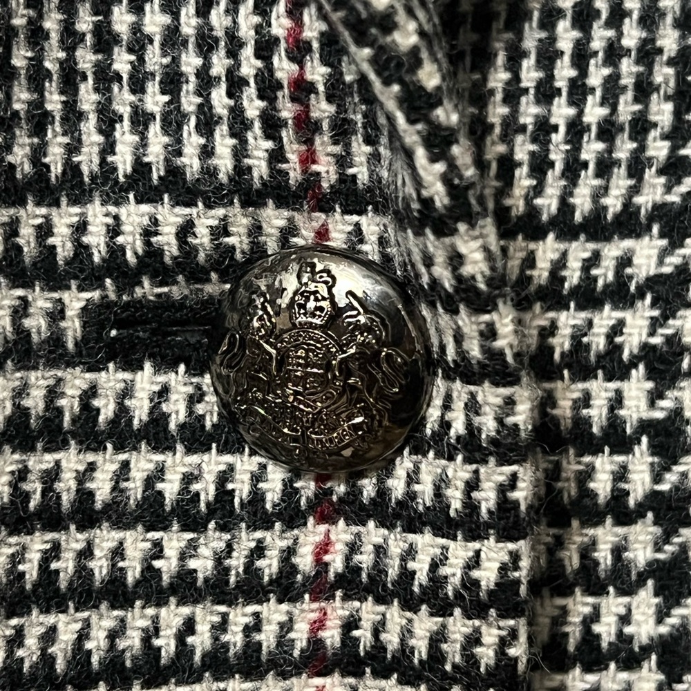 Ralph Lauren UNIQUE ARTISAN BUTTONS ! Size 14 Equestrian Blazer Jacket Coat